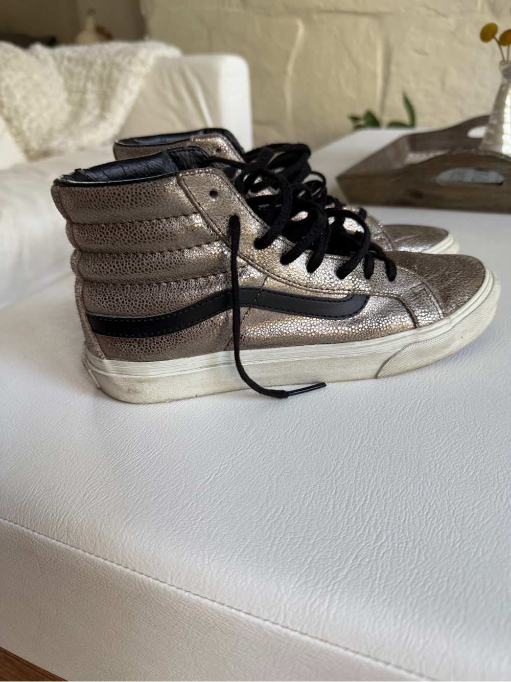Vans Sk8-Hi Metallic Bronze – Great Condition